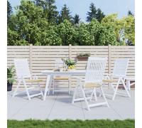vidaXL Cuscini per Sedia 2 pz Beige 50x50x3 cm in Tessuto Oxfor4