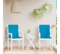 vidaXL Cuscini per Sedie da Giardino 2 pz Blu 100x50x3 cm in Tessuto Oxford