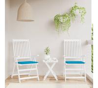 Cuscini per Sedia 2 pz Blu 50x50x3 cm in Tessuto Oxford