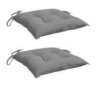 vidaXL Cuscini per Sedia 2 pz Grigi 50x50x7 cm Tessuto Oxford