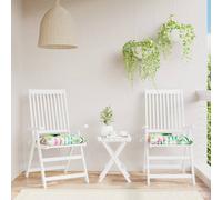 vidaXL Cuscini per Sedia 2 pz Multicolore 50x50x7 cm in Tessuto Oxford