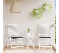 vidaXL Cuscini per Sedia 2 pz Neri 50x50x3 cm in Tessuto Oxford