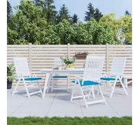 vidaXL Cuscini per Sedia 4 pz Blu 40x40x3 cm in Tessuto Oxford