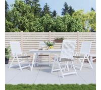 vidaXL Cuscini per Sedia 4 pz Grigi 40x40x4 cm in Tessuto Oxford