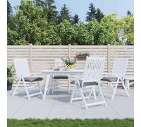 vidaXL Cuscini per Sedia 4 pz Grigi 50x50x7 cm Tessuto Oxford