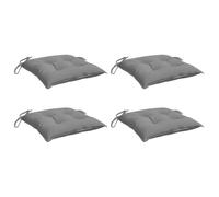 vidaXL Cuscini per Sedia 4 pz Grigi 50x50x7 cm Tessuto Oxford