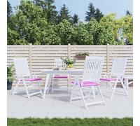 VIDAXL - Cuscini Per Sedia Da Giardino 4 Pz Rosa 50x50x3 Cm In Tessuto