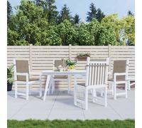 vidaXL Cuscini per Sedie da Giardino 4 pz Grigio Talpa 100x50x3 cm