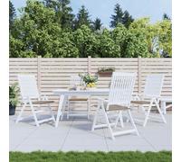 vidaXL Cuscini per Sedia 4 pz Tortora 50x50x3 cm in Tessuto Oxford