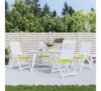 vidaXL Cuscini per Sedia 4 pz Verde Intenso 40x40x4 cm Tessuto Oxford