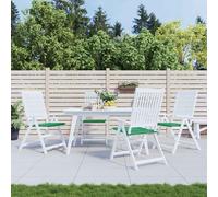 vidaXL Cuscini per Sedia 4 pz Verdi 40x40x3 cm in Tessuto Oxford