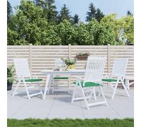 vidaXL Cuscini per Sedia 4 pz Verdi 50x50x3 cm in Tessuto Oxford