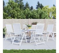 vidaXL Cuscini per Sedia 6 pz a Quadri Grigi 40x40x3cm Tessuto Oxford