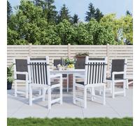 vidaXL Cuscini per Sedia 6 pz Antracite Tessuto Oxford