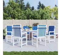 vidaXL Cuscini per Sedia 6 pz Blu Reale 100x50x3 cm in Tessuto Oxford