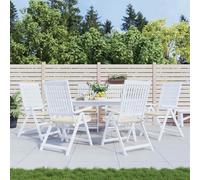 vidaXL Cuscini per Sedia 6 pz Crema 50x50x3 cm in Tessuto Oxford