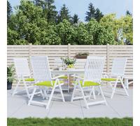 vidaXL Cuscini per Sedia 6 pz Verde Brillante 50x50x3cm Tessuto Oxford