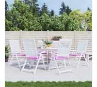 vidaXL Cuscini per Sedia da Giardino 6 pz Rosa 50x50x3 cm in Tessuto