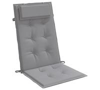 vidaXL Cuscini per sedia Schienale alto Tessuto Oxford 6 pz Grigio