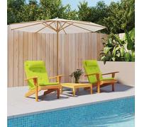 vidaXL Cuscini per sedie 2 pcs Verde brillante. 58 x 77 x 4,5 cm