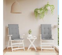 vidaXL Cuscini per Sedie 2 pz Grigi 120x50x3 cm in Tessuto