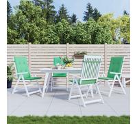 vidaXL Cuscini per Sedie 4 pz Grigi 120x50x3 cm in Tessuto