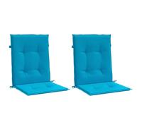 vidaXL Cuscini per Sedie da Giardino 2 pz Blu 100x50x3 cm in Tessuto Oxford