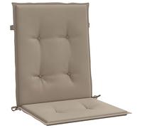 vidaXL Cuscini per Sedie da Giardino 4 pz Grigio Talpa 100x50x3 cm