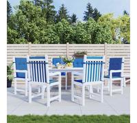 vidaXL Cuscini per sedie da giardino 6 pz Tessuto Oxford Blu Reale