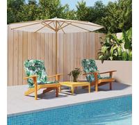 vidaXL Cuscini per sedie Foglia 2 pcs Motivo Foglia 58 x 77 x 4,5 cm