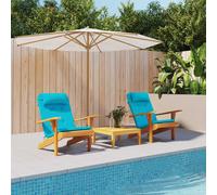 vidaXL Cuscini per sedie Tinta unita 2 pcs Turchese 58 x 77 x 4,5 cm