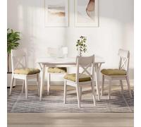 vidaXL Cuscini per Seduta 4 pcs Grigio Verde 45 x 45 cm