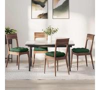 vidaXL Cuscini per Seduta 4 pcs Verde Scuro 40 x 40 cm