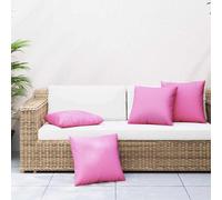 vidaXL Cuscini Scatter 4 pz Tessuto in Poliestere Rosa 60 x 60 cm