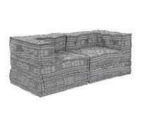 vidaXL Cuscino 2 pcs Grigio chiaro 70 x 70 x 54 cm Poliestere