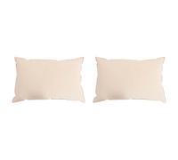 vidaXL Cuscino 2 pz 60 x 70 cm Tutte le stagioni Fibra di Kapok Beige