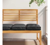 vidaXL Cuscino 2 pz Tessuto Oxford Nero 40 x 40 x 8 cm