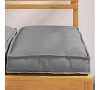 vidaXL Cuscino 4 PCS Grigio 40 x 40 x 8 cm Tessuto Oxford, Cuscino Moderno Quadrato per Soggiorno, Tessuto Resistente all'Acqua per Sedie Interni e Patio, Stile 40Cm