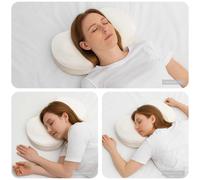 vidaXL Cuscino cervicale Bianco Schiuma Memory 53 x 35 x 11 cm