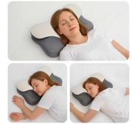 vidaXL Cuscino cervicale Bianco Schiuma Memory 57 x 36 x 13 cm