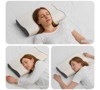 vidaXL Cuscino cervicale Bianco Schiuma Memory 59 x 34,5 x 12 cm