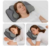 vidaXL Cuscino cervicale Grigio Schiuma Memory 58 x 38 x 12 cm