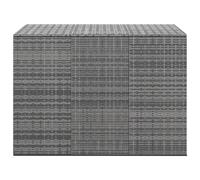 Contenitore da giardino in rattan pe 145x100x103 cm grigio
