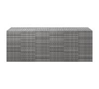 vidaXL Cuscino da giardino in rattan PE 291x100,5x104 cm Grigio