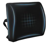 vidaXL Cuscino lombare Nero Schiuma Memory 35,5 x 30 x 12 cm