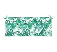 vidaXL Cuscino Panca Giardino a Foglie 120x50x7 cm in Tessuto Oxford