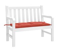 vidaXL Cuscino Panca Giardino Rosso Mélange 100x50x7 cm Tessuto