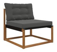 vidaXL Cuscino per divano da esterno 2 pcs Antracite Poliestere, Cuscino moderno per esterni in schiuma, resistente allo sbiadimento per un comfort in sede, decorativo per la casa e durevole