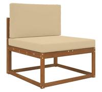 vidaXL Cuscino per divano da esterno 2 pcs Beige Poliestere, Cuscino per Divano Moderno da Esterno, Schiuma Resistente, Poliestere Antifading, Decorativo per Casa