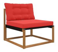 vidaXL Cuscino per divano da esterno 2 pcs Rosso Poliestere, Cuscino moderno per esterni in schiuma, resistente allo sbiadimento per un comfort in sede, decorativo per la casa e durevole